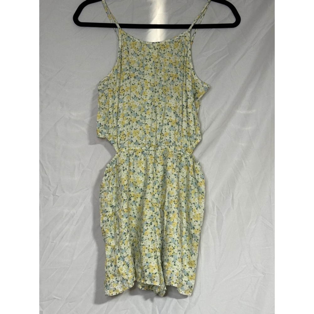 Girls Abercrombie Kids Romper Size 15/16 Yellow Floral